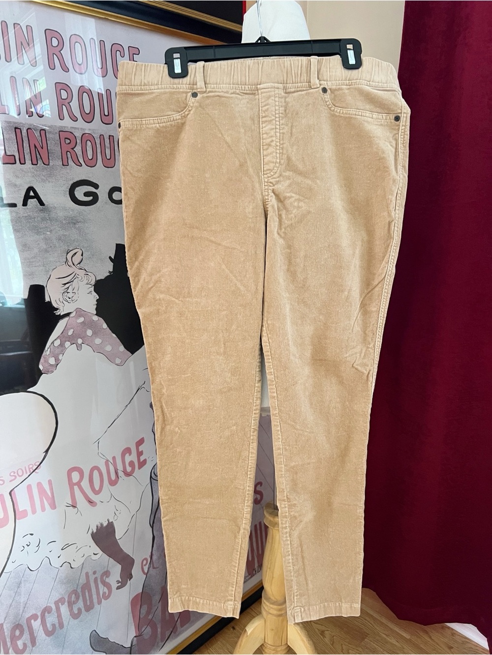 Talbots Tan Corduroy Pull-On Jeggings - Size 12